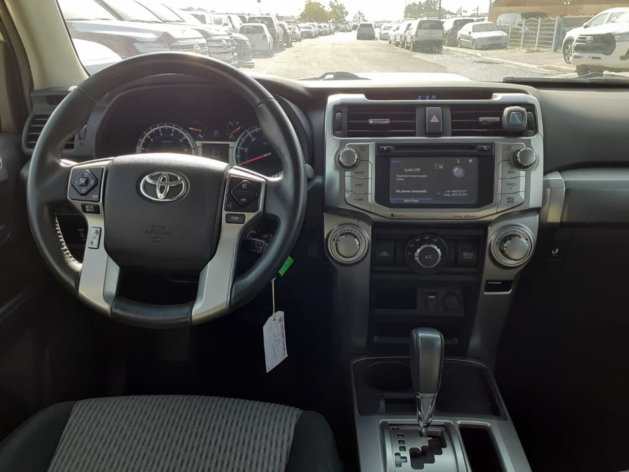 The interior car with steering