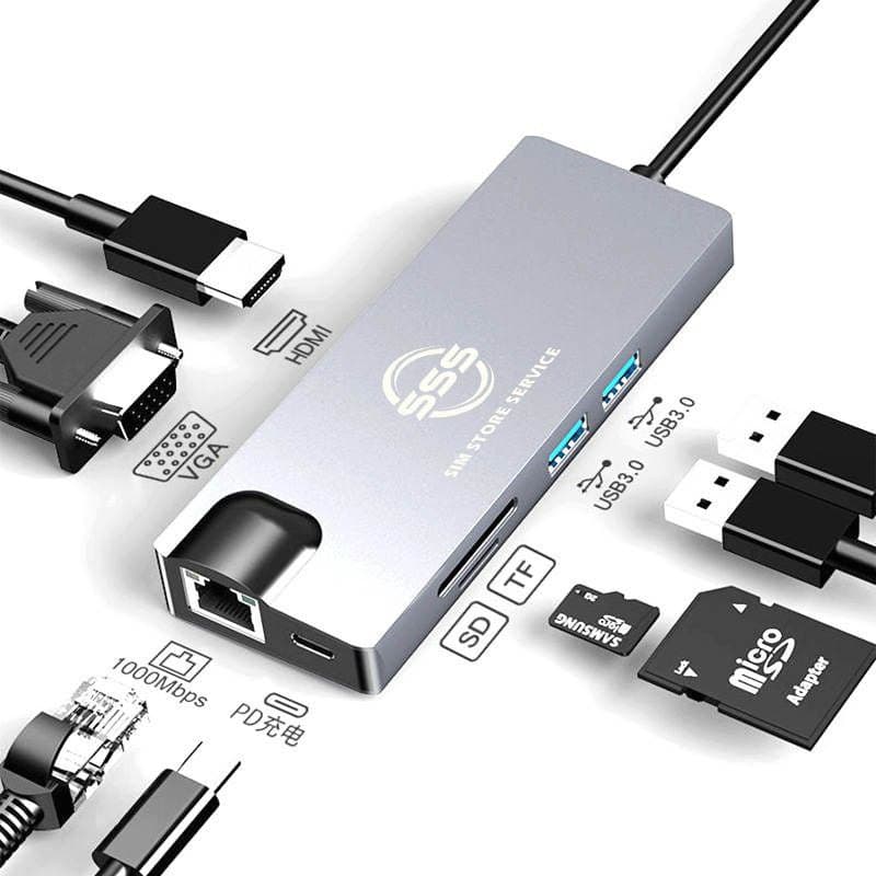 Station USB pour ordinateurs de dernieres generations qui n'nt pas de port usb.
On utilise pour conn