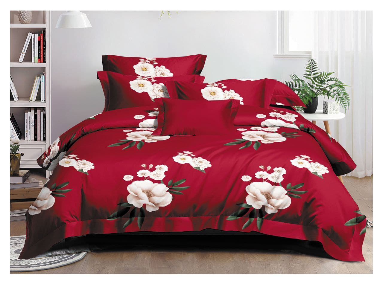 Rouge floral bedding set