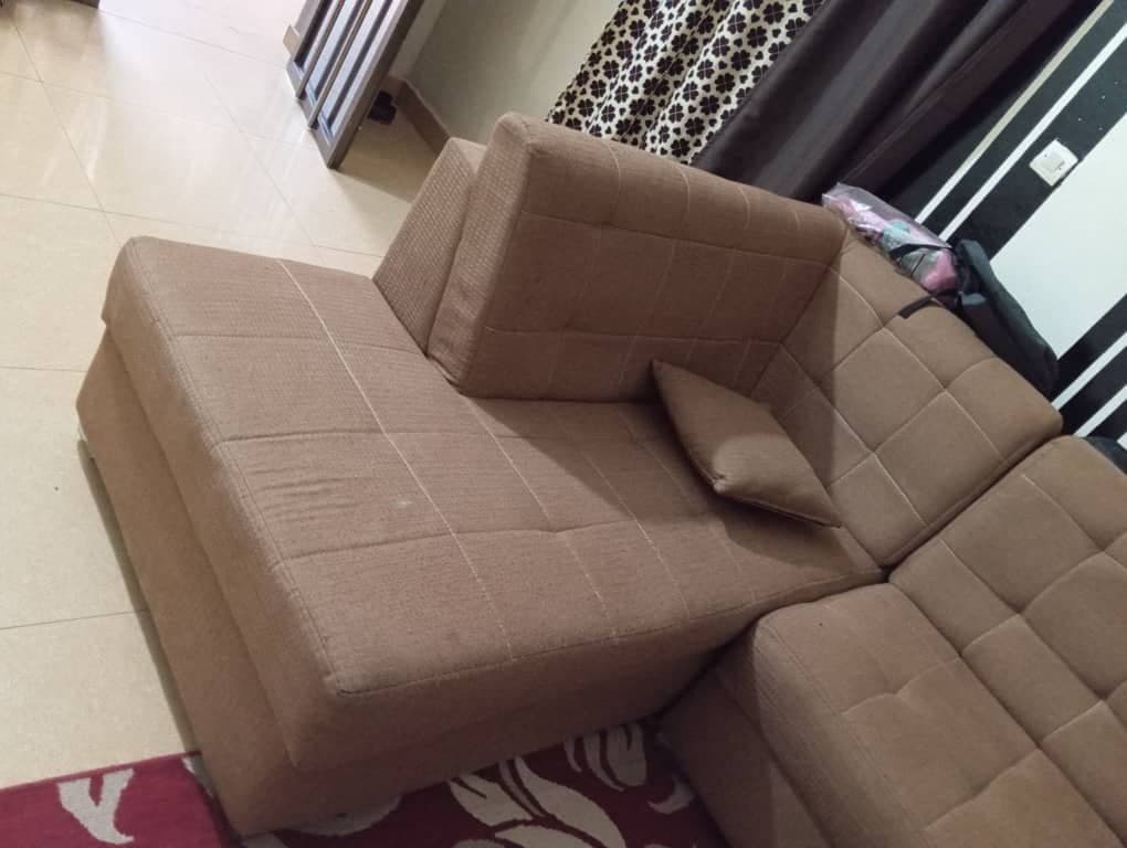 Couch with small chair