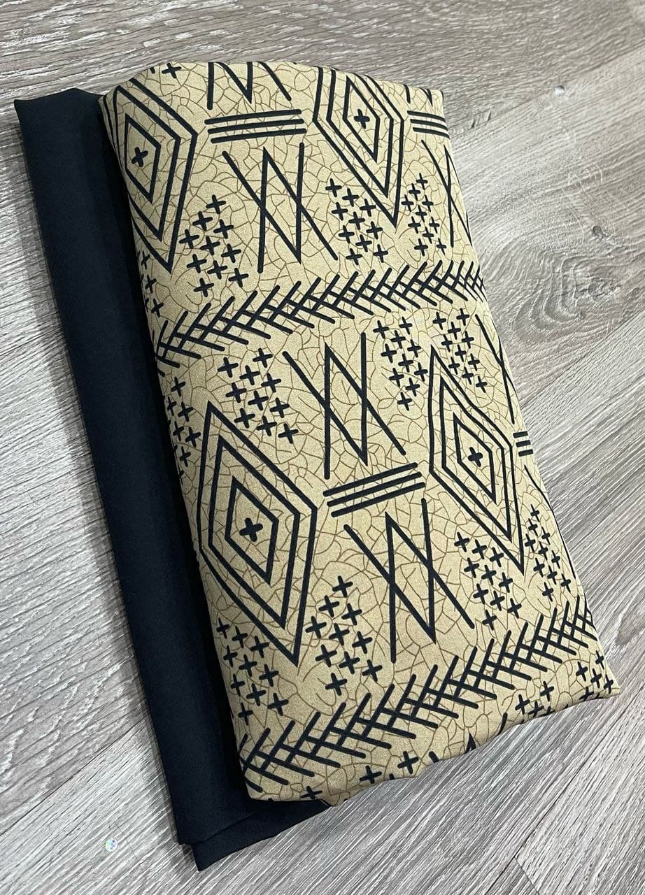 Noir and gold notebook with