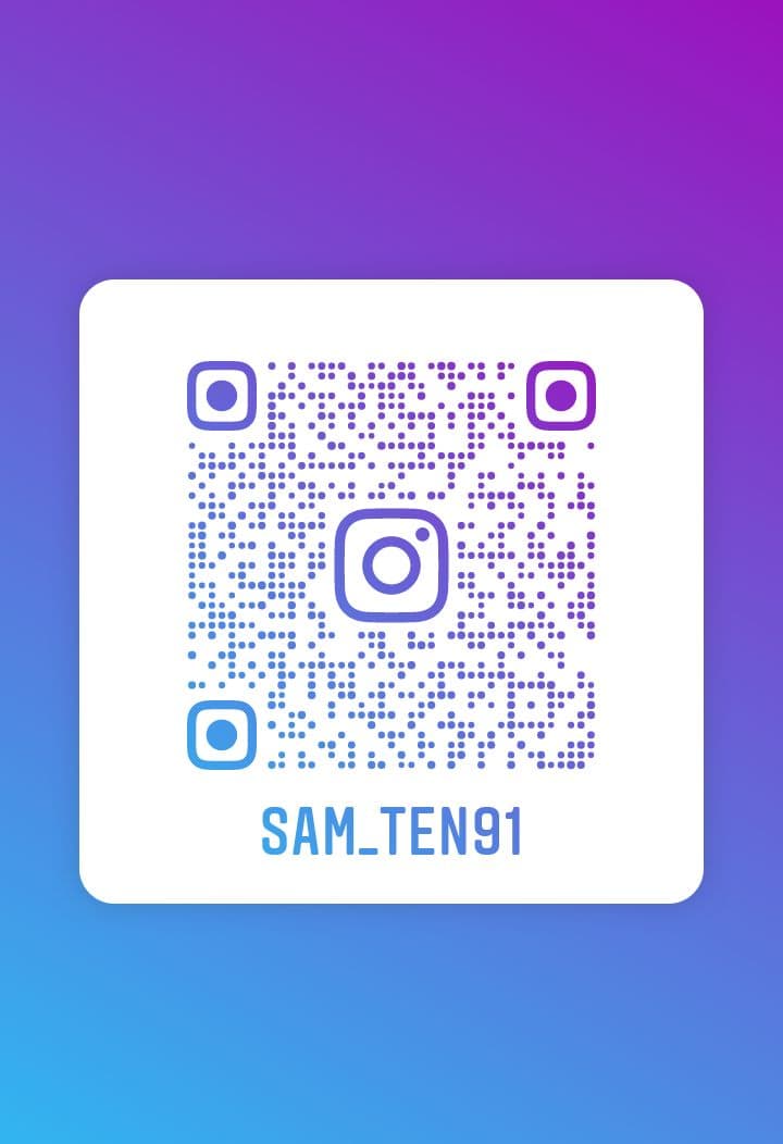Abonnez-vous à mon compte Instagram! Nom d’utilisateur : sam_ten91