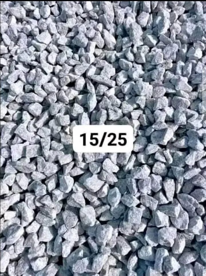 Pile gravel with the number