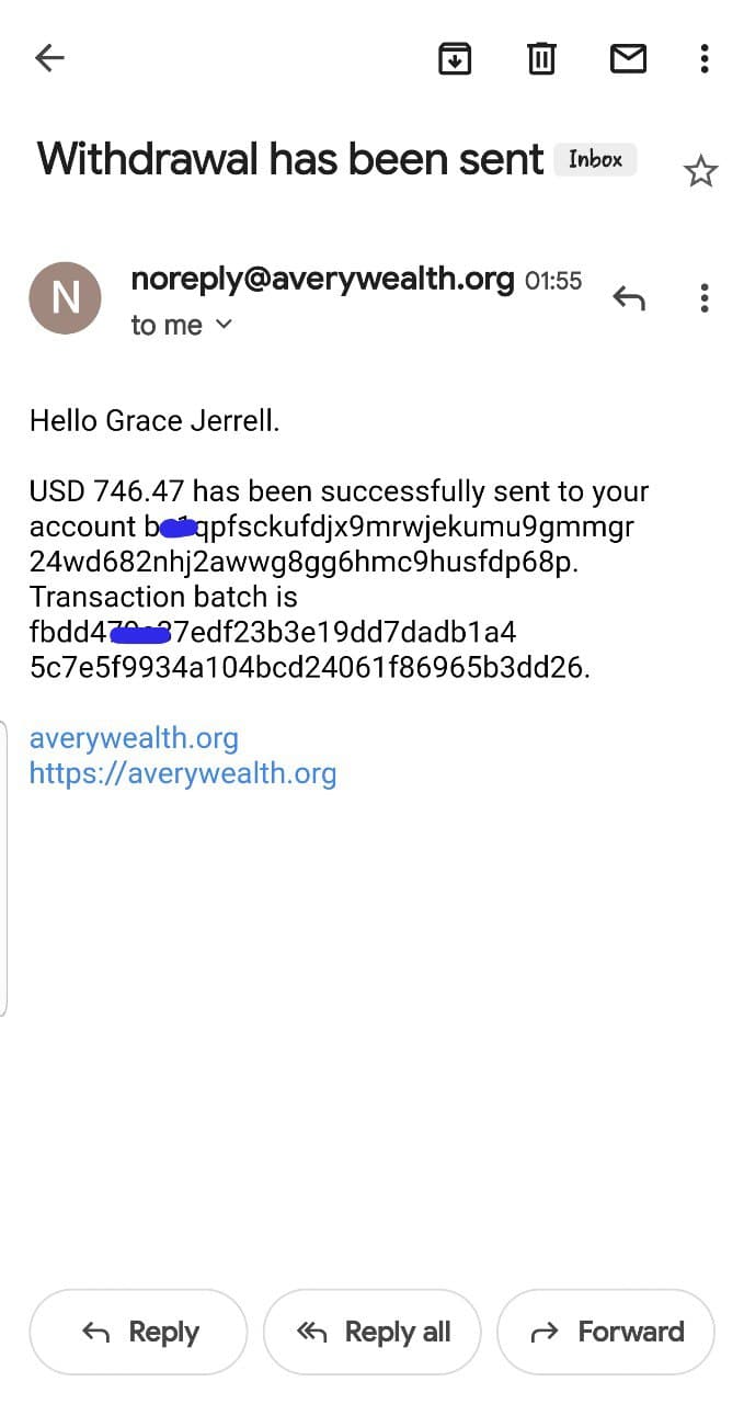 It's another successful withdrawal again.
What are you waiting for?
Do you know that time is money?