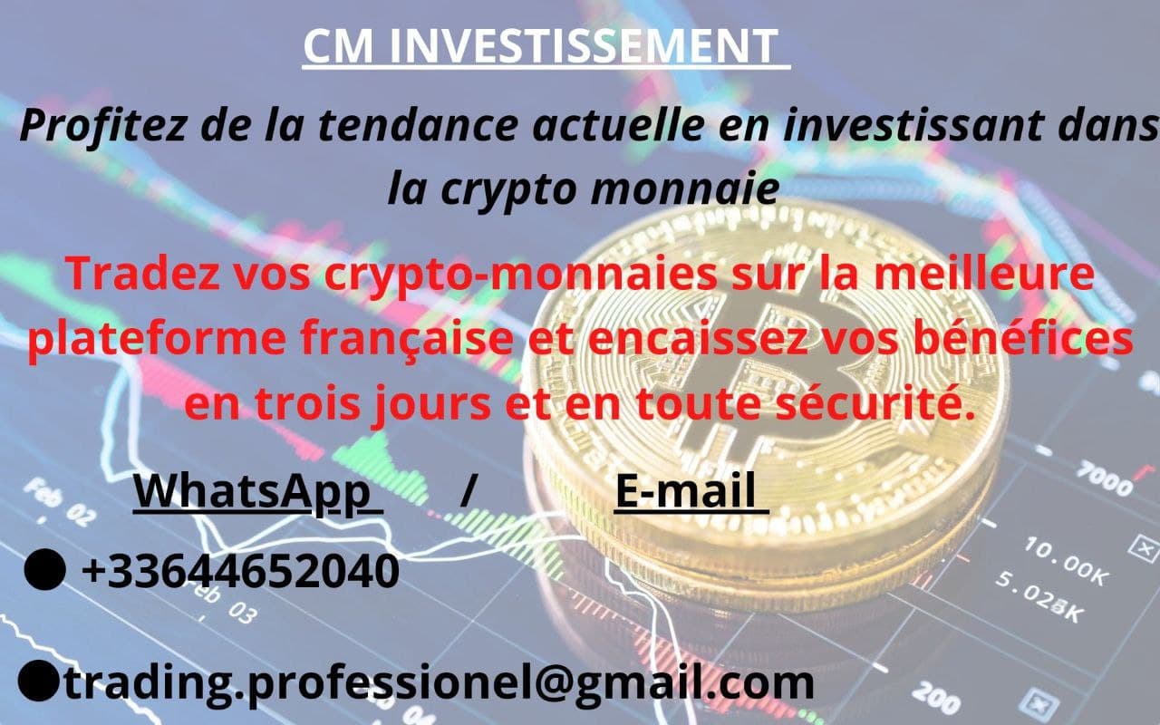 INVESTISSEMENT
Suivez la tendance et faites vous un maximum de bénéfices en investissant dans la cry