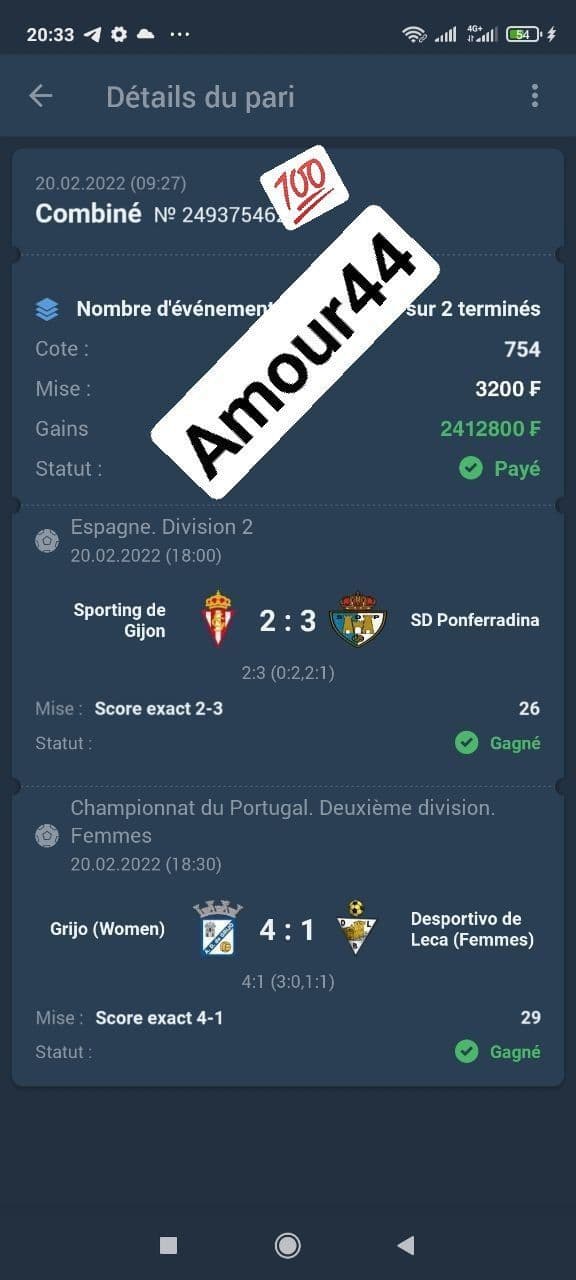 Coupon de grosses
Cote très fiable
A n'est pas négliger mise au-moins 500 ou 1000f
Intégrer le cana