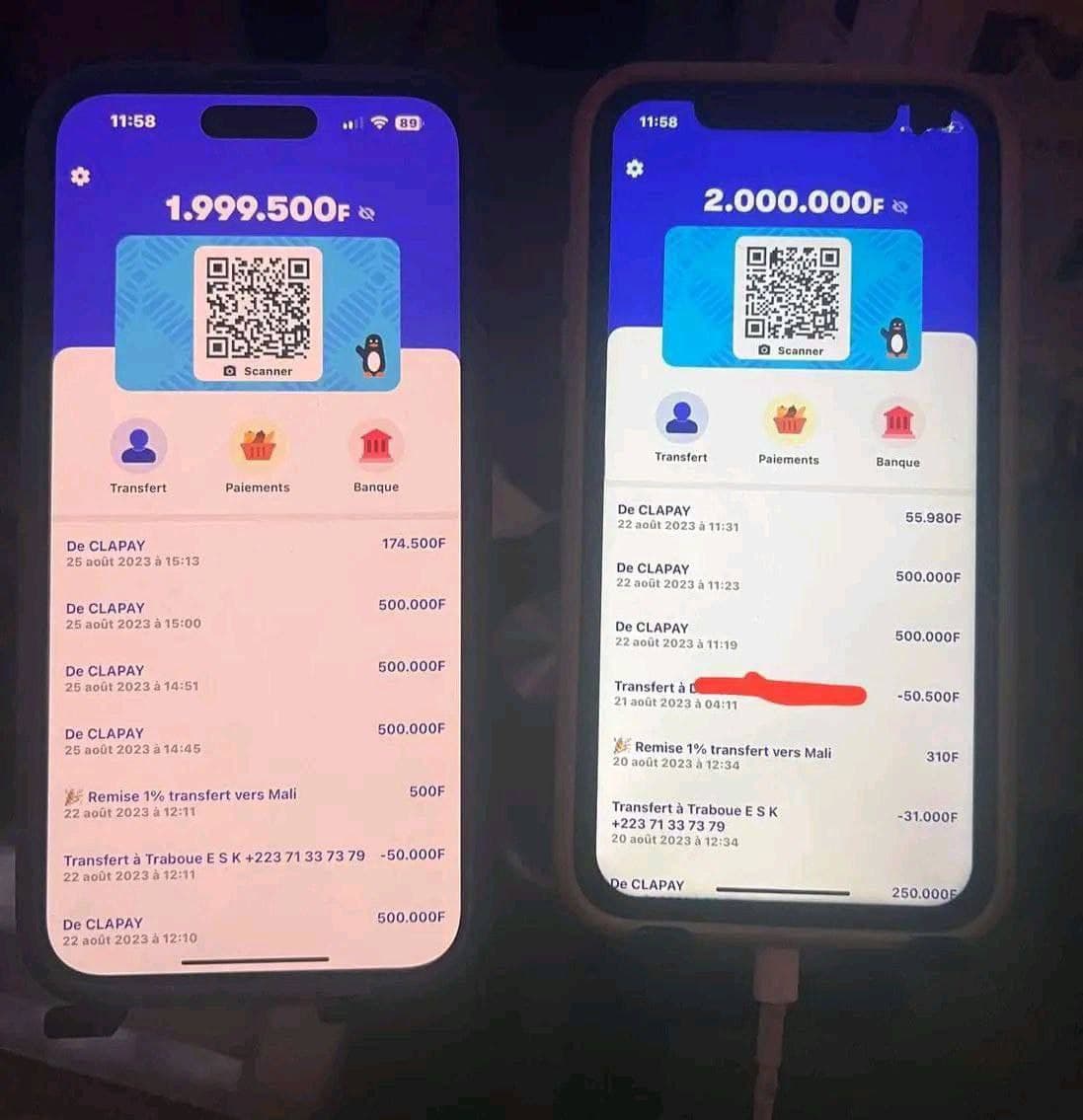 Vous avez la possibilité de gagner plus de 5000F fcfa en invitant plus de monde a rejoindre le bot �