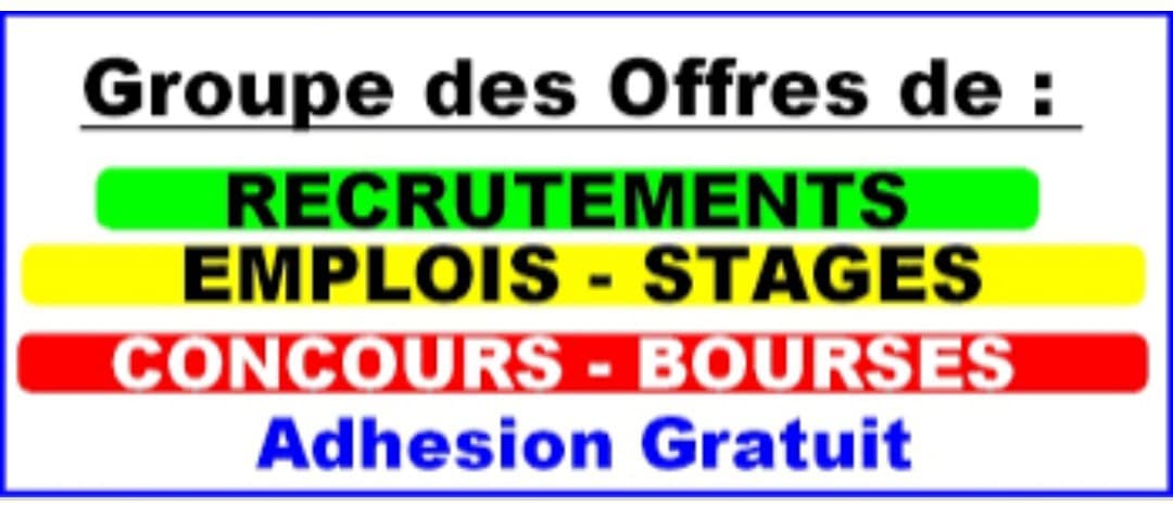 📢 OFFRES D'EMPLOI 📢
🛑Interressé , rejoignez nous sur Télégramme en cliquant sur ➡️
⛔𝐂𝐞𝐮𝐱