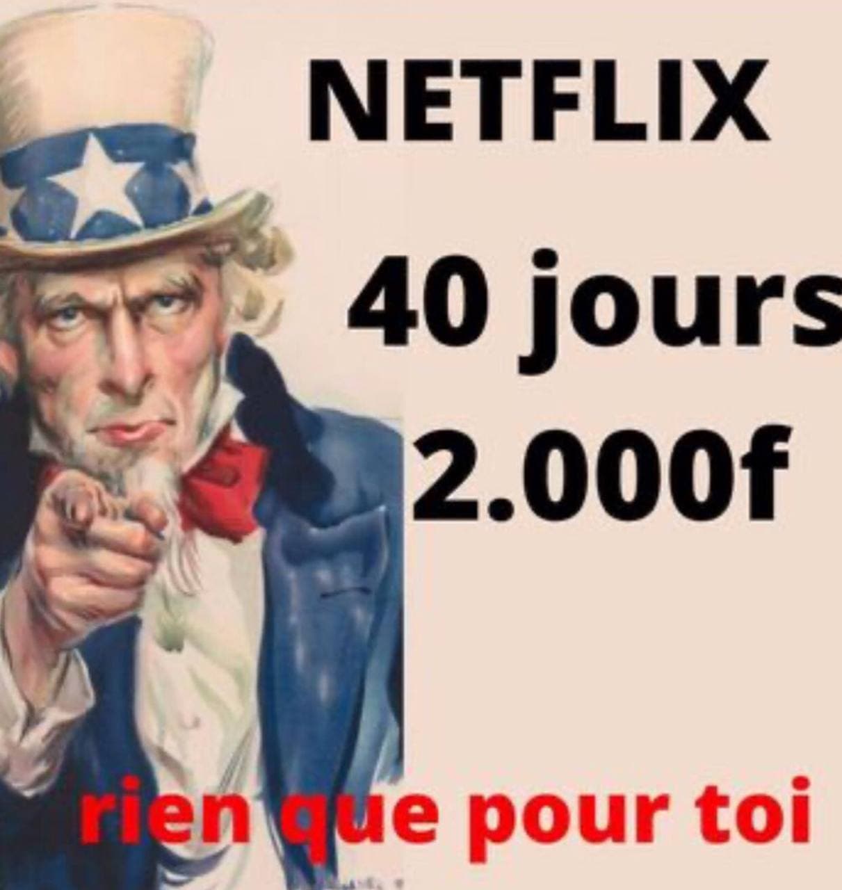 ⚠️ promotion spéciale 15 août 3mois abonnement netflix premium avec profil personnel a seulment 3600