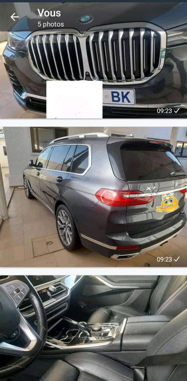 BMW X7, année 2020, boîte automatique, essence V6, full option, climatisation d'origine, intérieur c