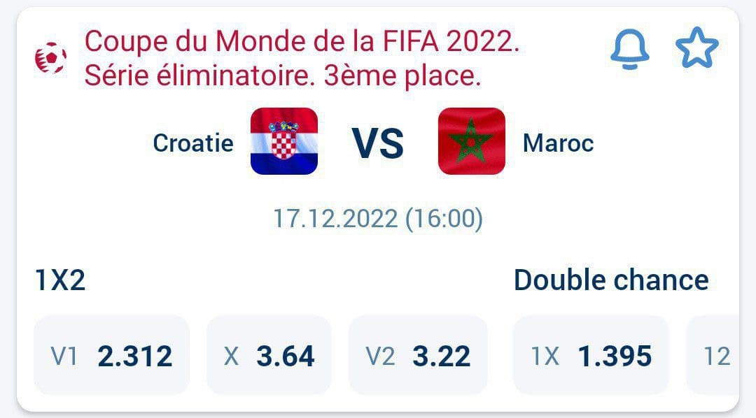 J’OFFRE LE SCORE EXACT DE LA SÉRIE ÉLIMINATOIRE À 20 PERSONNES.
NB: La côte chute; faites vite !