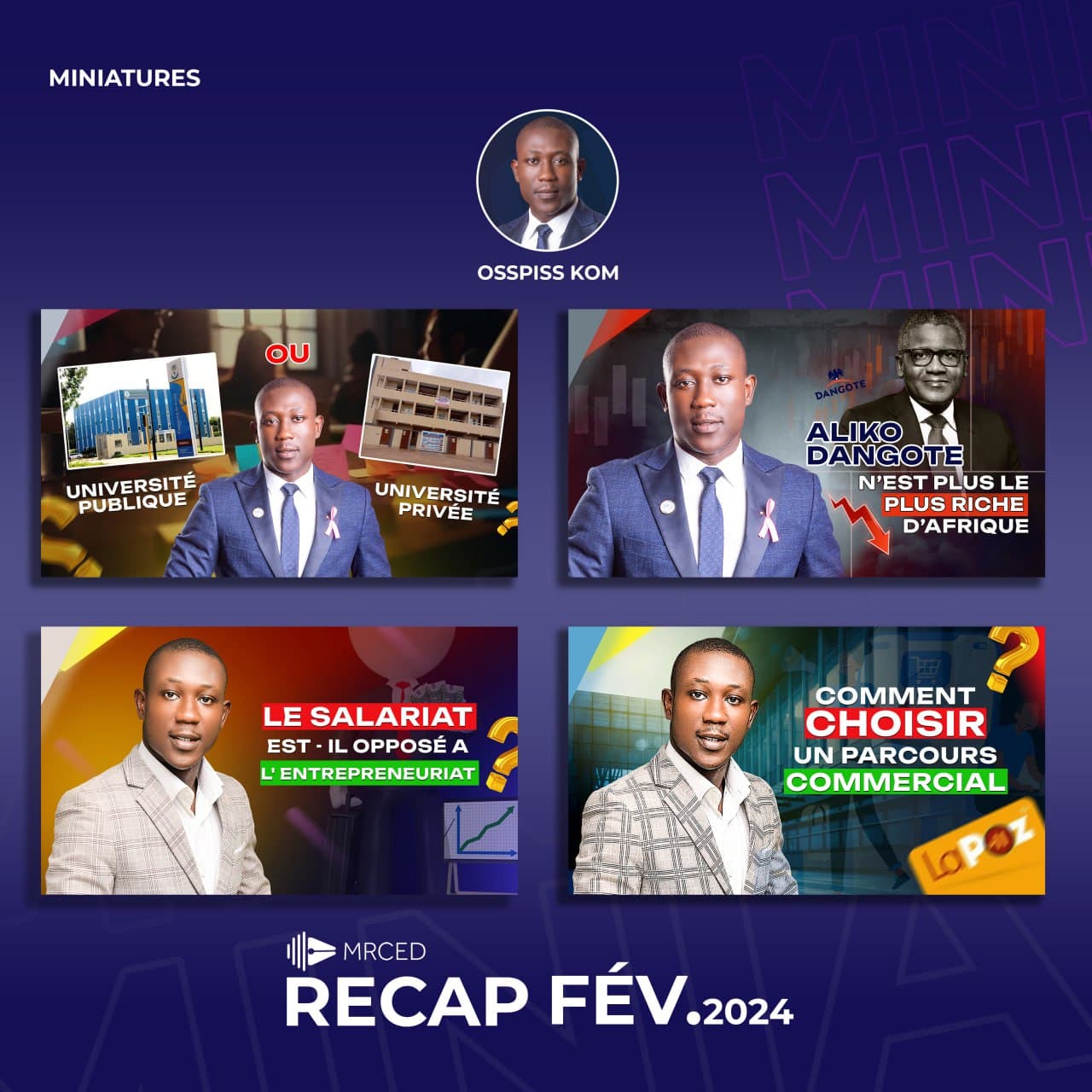 Une petite récap des miniatures conçues au cours du mois de Février.